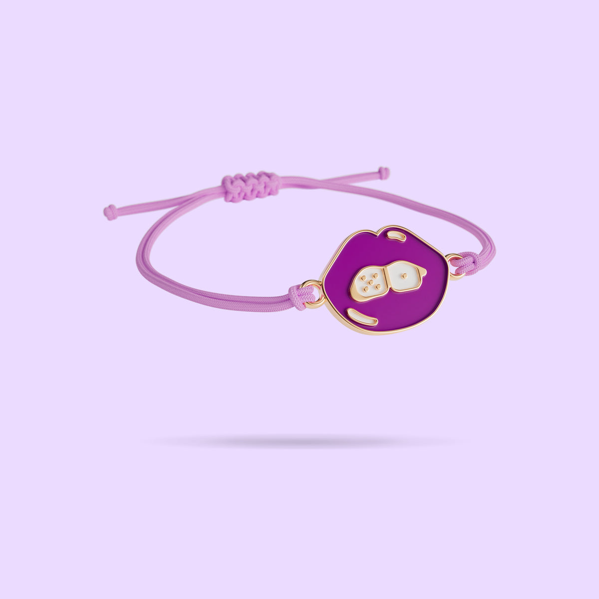 Plum Kisses Charm Bracelet